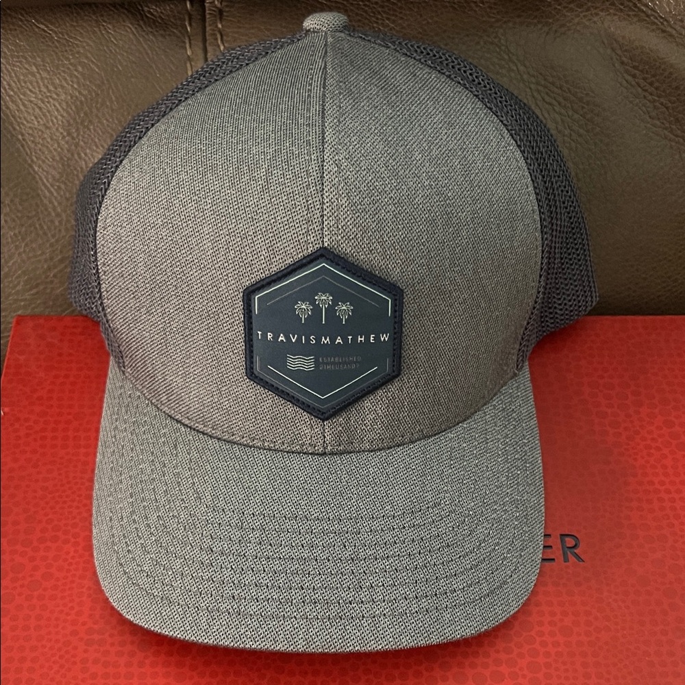 Travis Mathew Charcoal Gray Cap with Logo